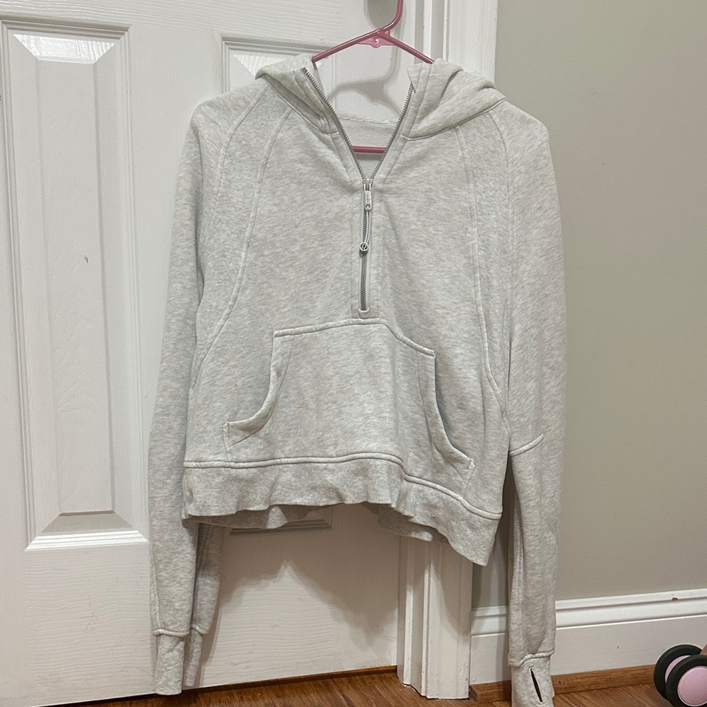 lululemon athletica Gray scuba Hoodie